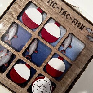 Fishing Themed Tic Tac Toe Game (Tic‎ Tac Fish Table Game (men's game/x)